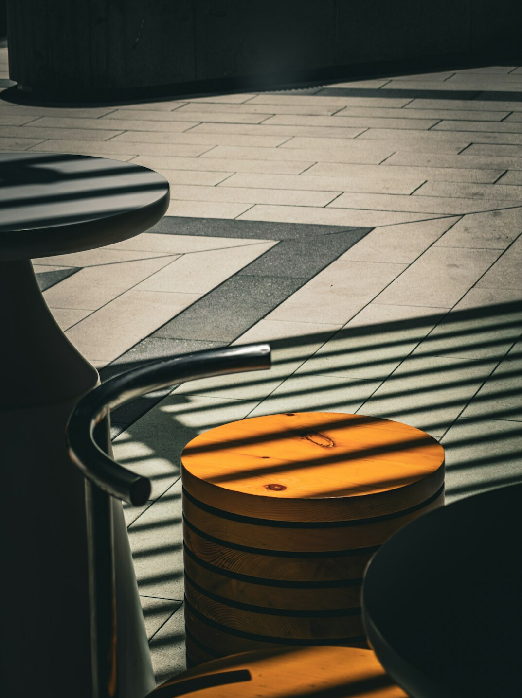 shopping bags on floor